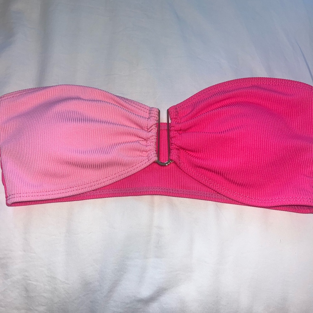 SHEIN STRAPLESS PINK BIKINI TOP